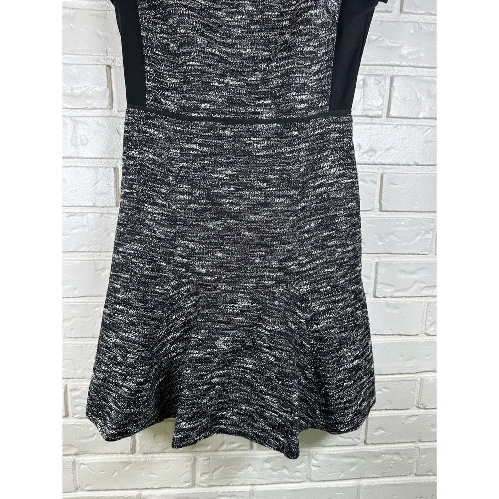 J.Crew Size 0 Tweed Fit & Flare Dress Classic Career Chic Short Sleeve - Picture 8 of 12